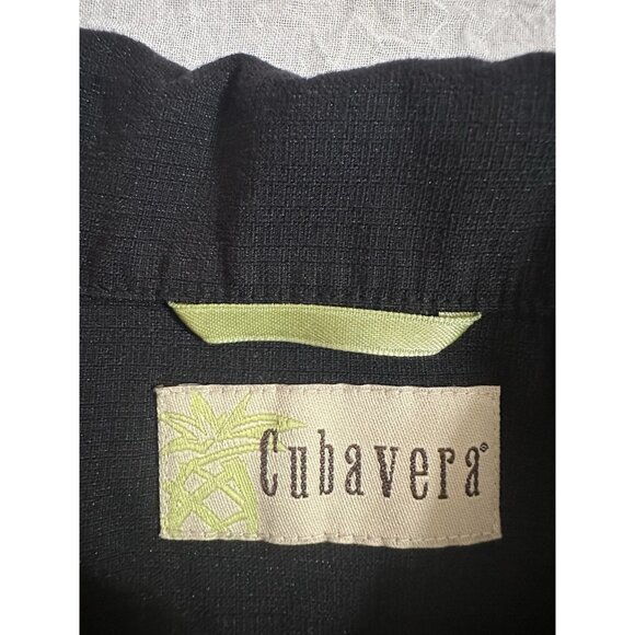 Cubavera Vintage Men's Size Large L Button Shirt Embroidered Poker Cards & Chips - Picture 3 of 7
